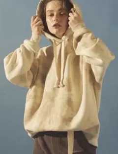 【Sea Room lynn】 VOLUMフーディーパーカー タイダイ ベージュ