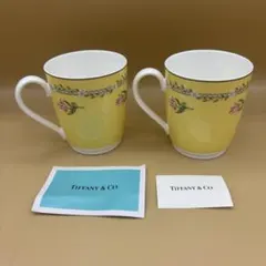 TIFFANY & Co. ピンクチューリップ マグカップ 2客セット