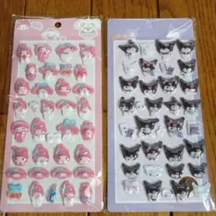 か*り様 マイメロディ&クロミ 立体シール 2シートセット