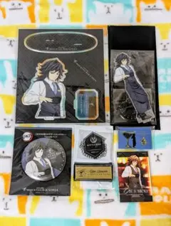 鬼滅の刃 モクテルバー 冨岡義勇 デザート 両面アクリルスタンド ネームバッジ他