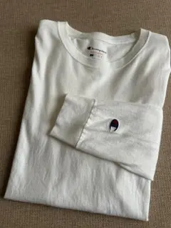 Champion チャンピオン ホワイト ロンT 長袖 コットン カットソー