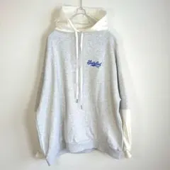 ★a422 ウィゴー【F】グラフィックロゴドッキングパーカー 韓国ファッション