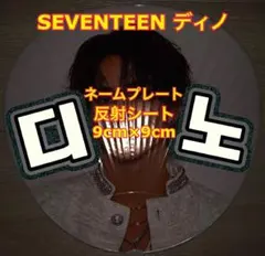 SEVENTEEN ディノ 反射シート使用　ネームプレート　約9cm×9cm