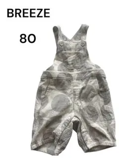 BREEZE ドット柄 オーバーオール サイズ80 サロペット