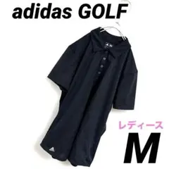 アディダスゴルフ　adidas GOLFレディース ポロシャツ M 黒　半袖