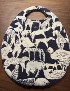 ミナペルホネン life puzzle エッグバッグ Navy