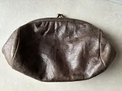 週末限定価格）イルビゾンテ　本革 がま口　ポーチ