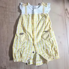 petit main ベビー ロンパース 60cm レモン イエローのサムネイル