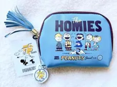 《新品・未使用・タグ付き》 PEANUTS♡75周年ポーチ（フリンジチャーム付）