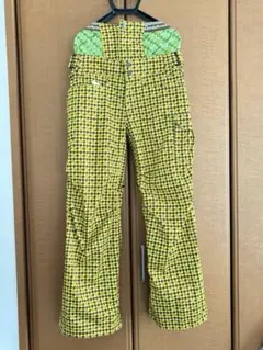 mistral 黄色/千鳥格子柄　スノーボード　スノーウェア　レディース