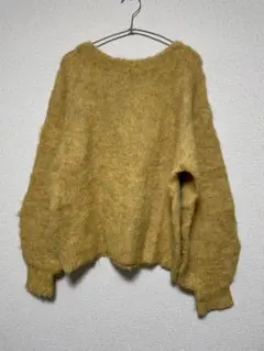 URBAN RESEARCH モヘアニット マスタード色