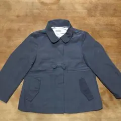 familiarファミリア キッズコート 110 ネイビー 紺　フード取り外し能