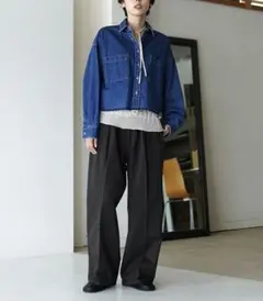 最終値下げEDWINxETRE TOKYO デニムシャツジャケット　ブルー 最終値下げEDWINxETRE TOKYO デニムシャツジャケット ブルー - メルカリ