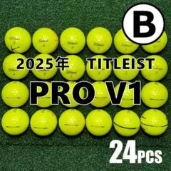【B70】Titleist PROV1 2025年 黄 ロストボール24球のサムネイル
