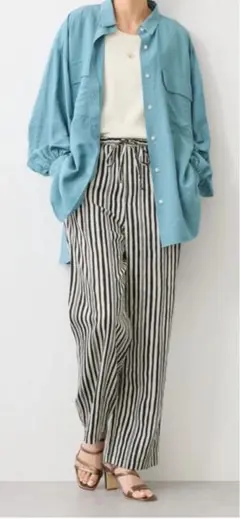 AMERICAN HOLIC アソートリラックスパンツ　ストライプ　S