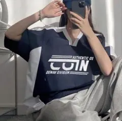 最安値‼️Dazy 半袖Tシャツ ネイビー ホワイト