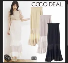 COCO DEAL シアーティアードスカート