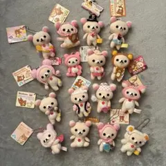 16点　まとめ売り　コリラックマ　マスコットキーホルダー　タオルのおまけ付き