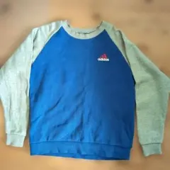 adidas 青 グレー トレーナー　140