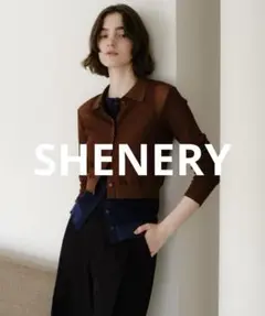 SHENERY シーナリー｜シアー襟付きニット&タンクSETのサムネイル