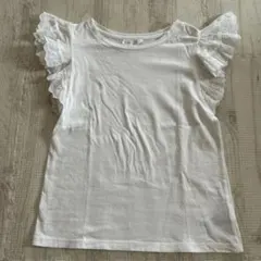 GAP フリル付きホワイトTシャツ XL 150のサムネイル