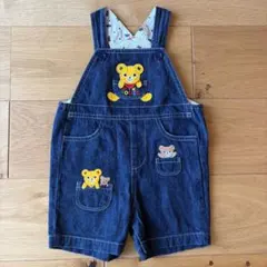 ミキハウス デニムオーバーオール 80