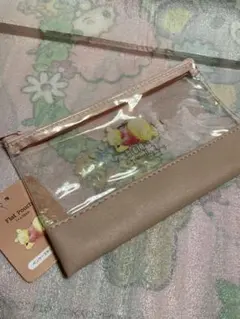 ディズニー　くまのプーさん　フラットポーチ　プーさん　クリアポーチ