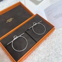 【エルメス】フープピアス シルバーのサムネイル