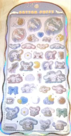 【国内正規品】コットンパフィーシール　シナモン　シナモンロール　サンリオ