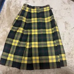 チェックロングスカート