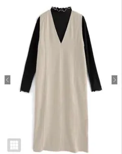 ジャンパースカート　バックスリット