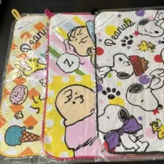 スヌーピー ループ付タオル 3枚セット