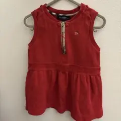 《値段交渉可》BURBERRY 赤色 ワンピース 90cm