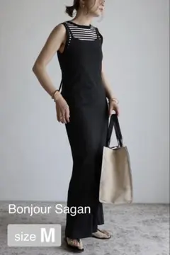 再値下げ ! 【Bonjour Sagan】ストレッチキャミワンピース　Mサイズ