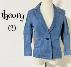 theory セオリー（2）デニム/テーラードジャケット/長袖/薄いブルー