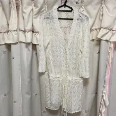 ☆ホワイト レース編み カーディガン☆大きいサイズ