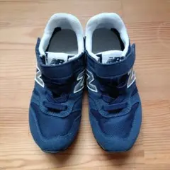 美品New Balance ネイビー スニーカー ベルクロ　18.0cm