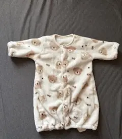 クマ柄 ロンパース 2way 新生児50〜60cm