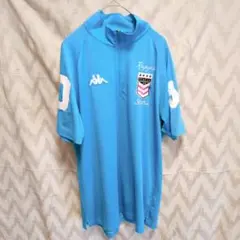 カッパ 【LL】ハーフジップシャツ 半袖 スタンドカラー ナンバリング ゴルフのサムネイル