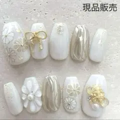 No.39 振袖ネイル　成人式ネイル　和柄ネイル　ネイルチップ　前撮り