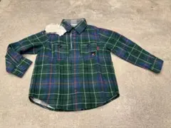 新品　80 リバーシブル チェックシャツ ミキハウス ダブルビー