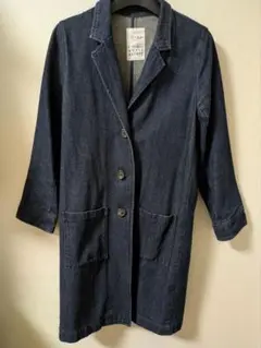 E hyphen world gallery デニムチェスターコート