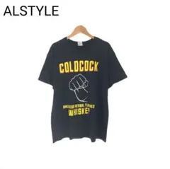ALSTYLE　Tシャツ　ウイスキー　GOLDCOCK　プリント　ヴィンテージ