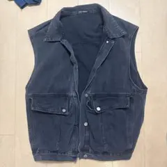 SPRAY PREMIUM ダークグレー ノースリーブジレ