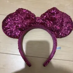 ミ二ーマウス風ピンクカチューシャ
