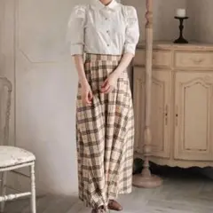 Treat ürself チェックロングスカート　未使用