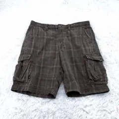 Timberland ハーフパンツ ショートパンツ チェック 茶系 W34のサムネイル