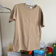 Champion ベージュ Tシャツ LARGE メンズ