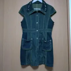 chamois Vダークデニム ノースリーブジャケットサイズ40