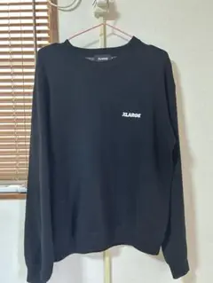 XLARGE ブラック ニット ゴリラロゴ